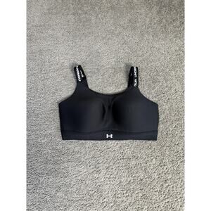 Under Armour Sports Bra Womens XL D-DD Black Adjustable Padded Wireless